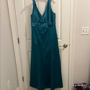 After Six Elegant Teal Evening Gown